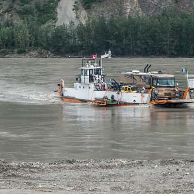 Dawson City Yukon Ferry, Canada