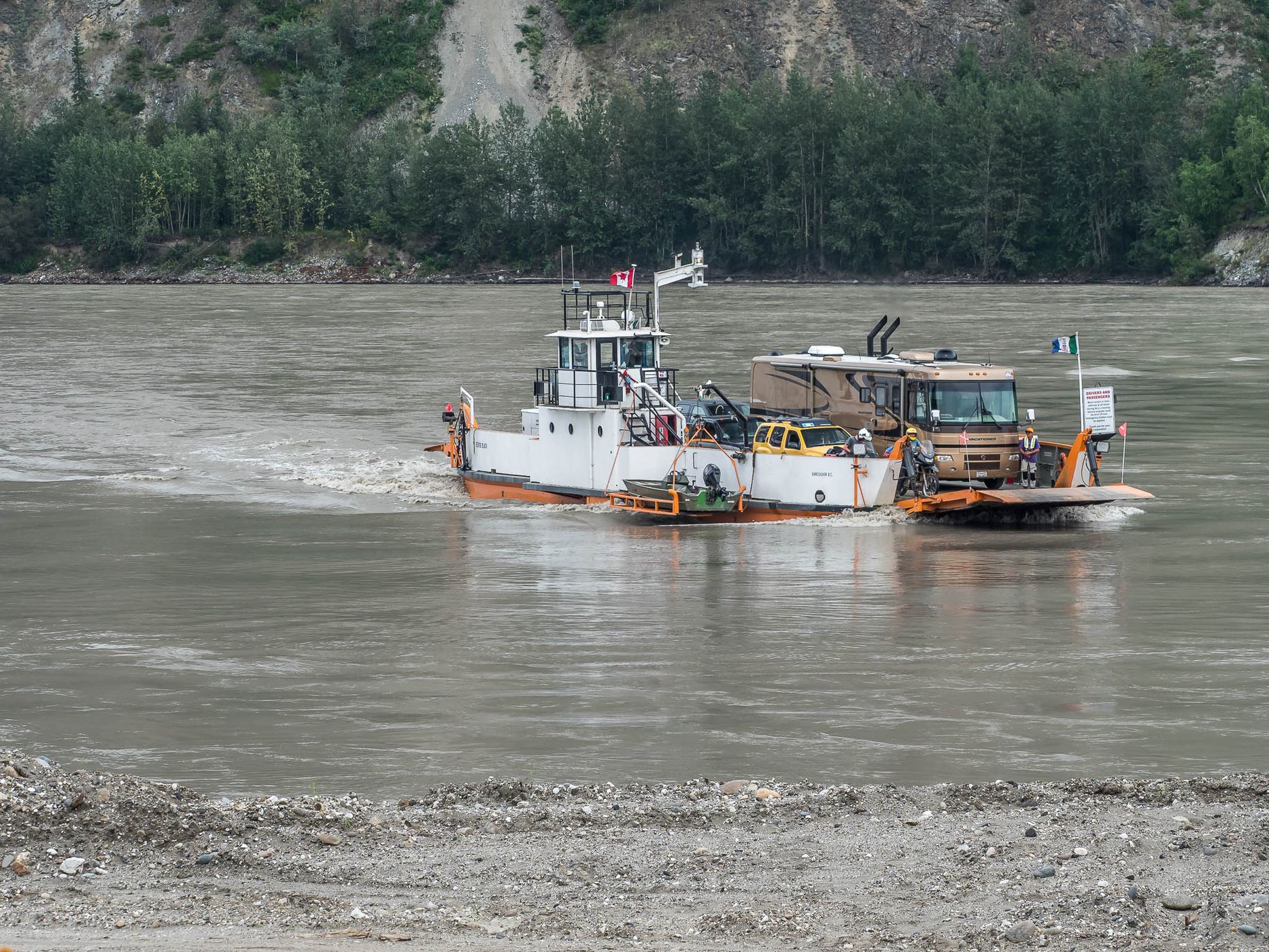 Dawson City Yukon Ferry, Canada