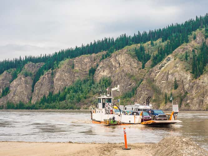 Dawson City Yukon Ferry