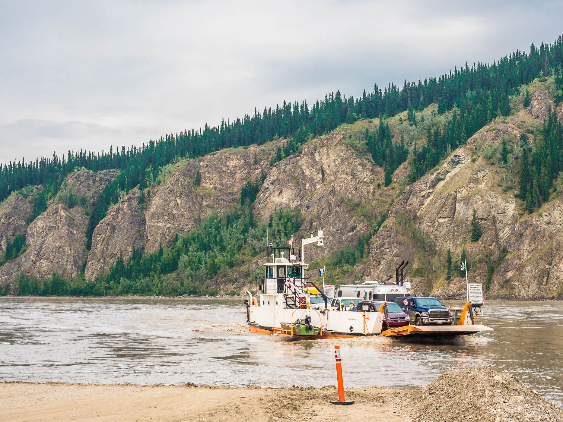 Dawson City Yukon Ferry, Canada