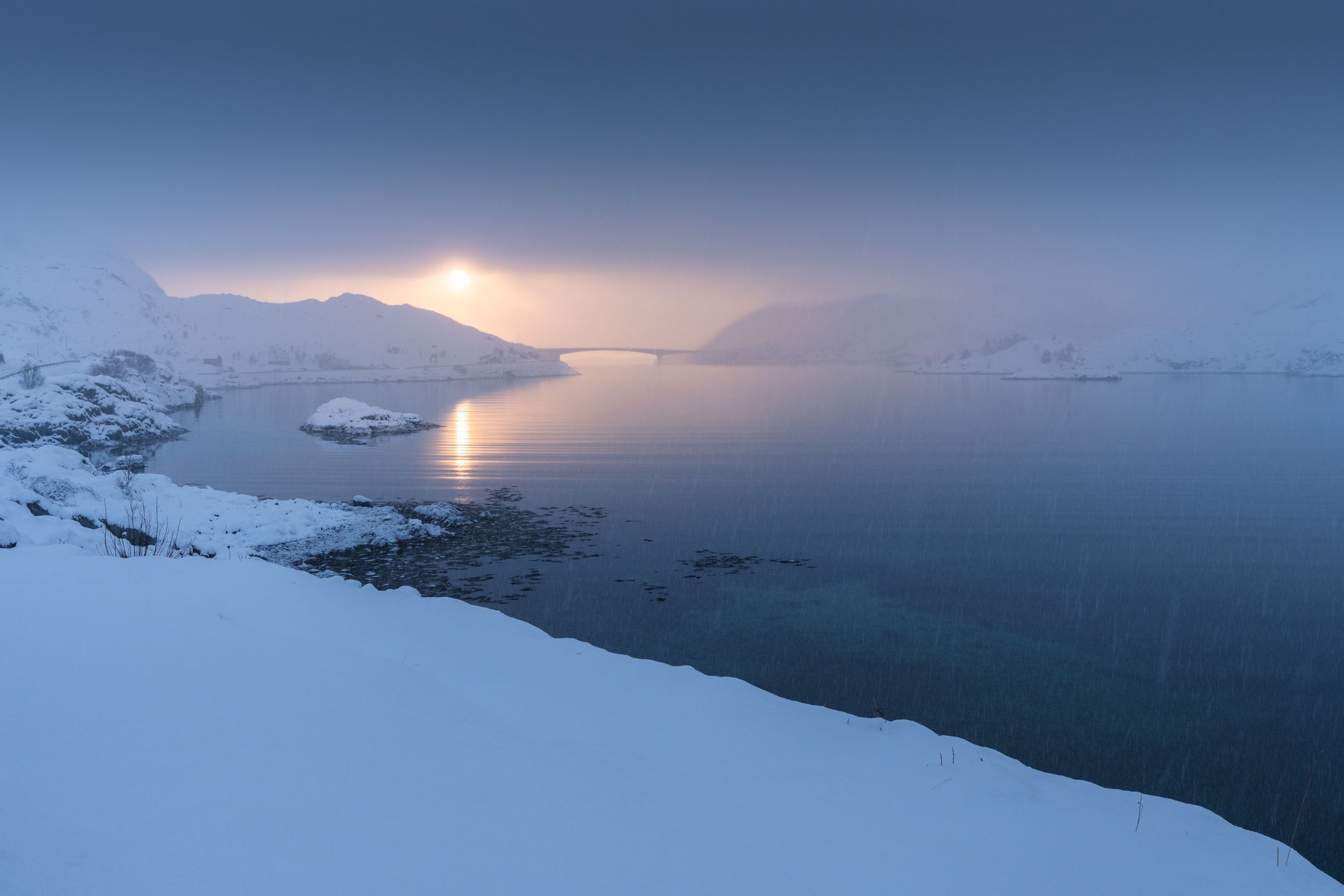 E10 view at Sundstraumen, Norway