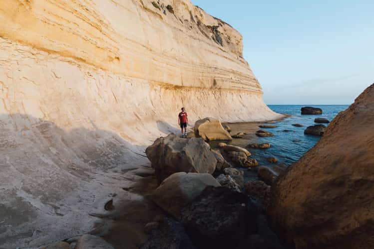 Gnejna Bay Coastline, Malta
