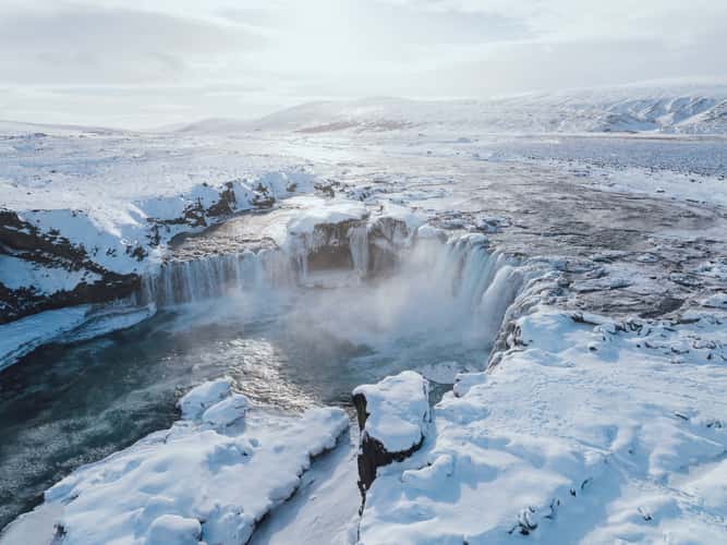 Godafoss Waterfall in Iceland