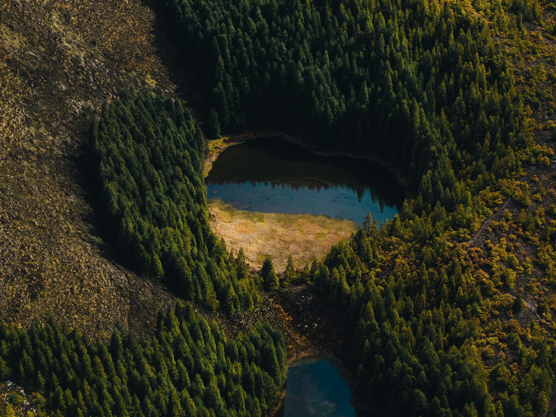 Heart Lake, Azores, Portugal