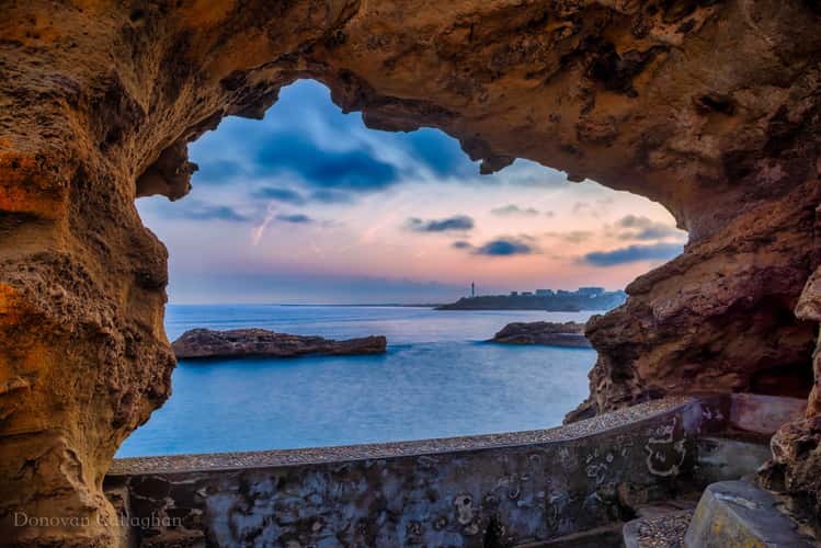 Hole in the rock, Rocher de la Vierge, Biarritz