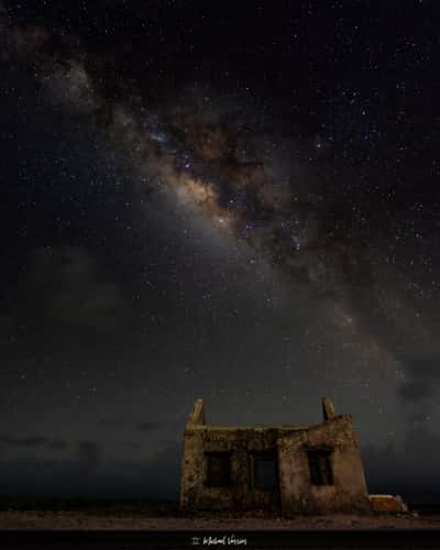 House ruins next to the Willems Tower, Bonaire