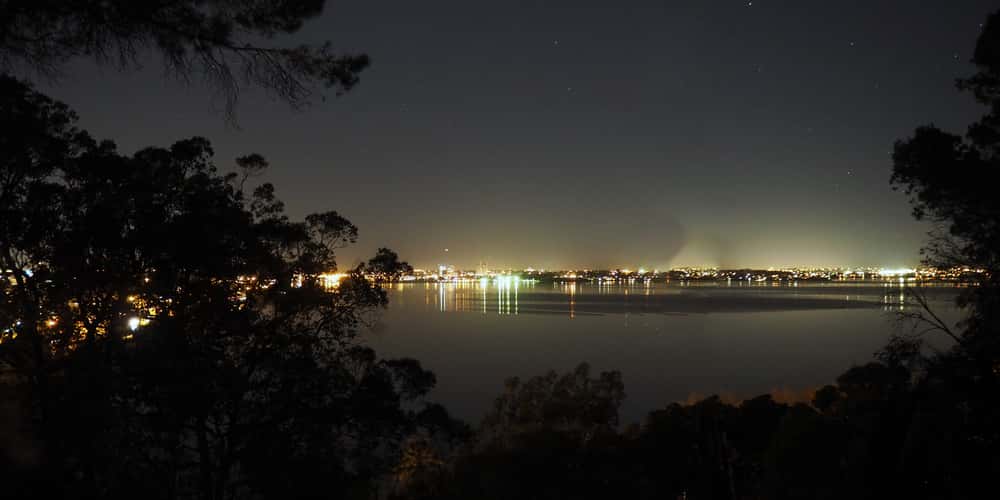 Kings Park Light trails Perth Western Australia
