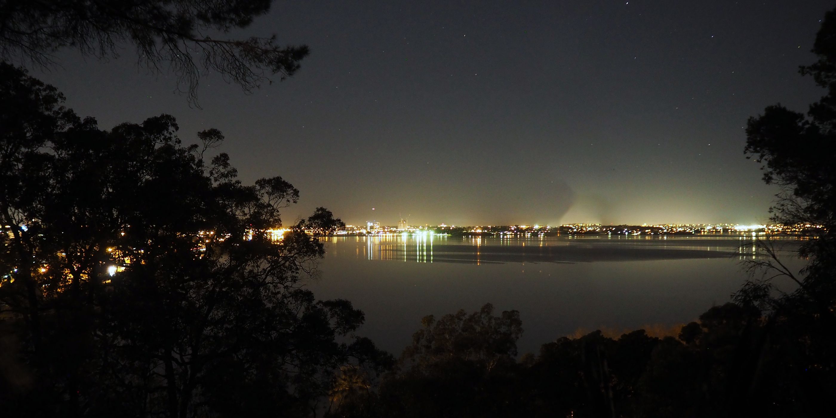 Kings Park Light trails Perth Western Australia, Australia