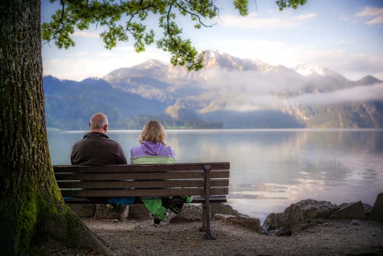 Kochelsee am See