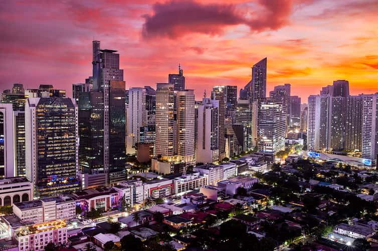 Manila Skyline from Firefly Roof Deck