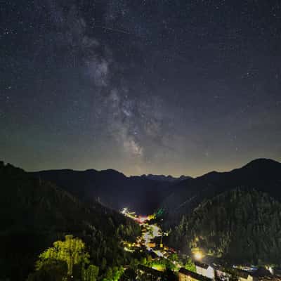 Milky Way over Bad Eisenkappel, Austria