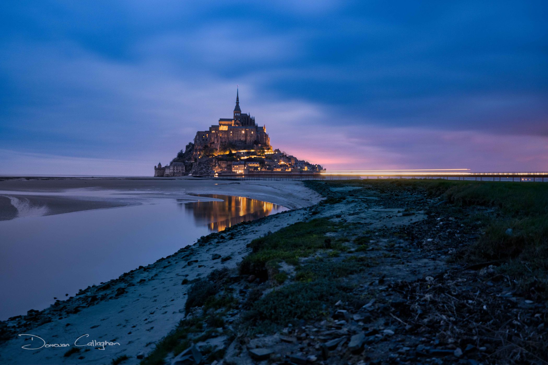 Mont Saint-Michel (Infrared), France