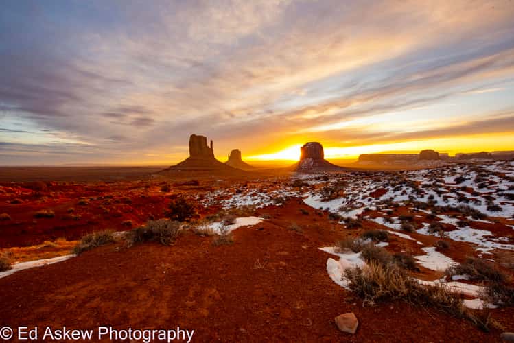 Monument Valley at sunrise