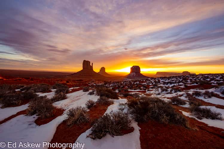 Monument Valley at sunrise
