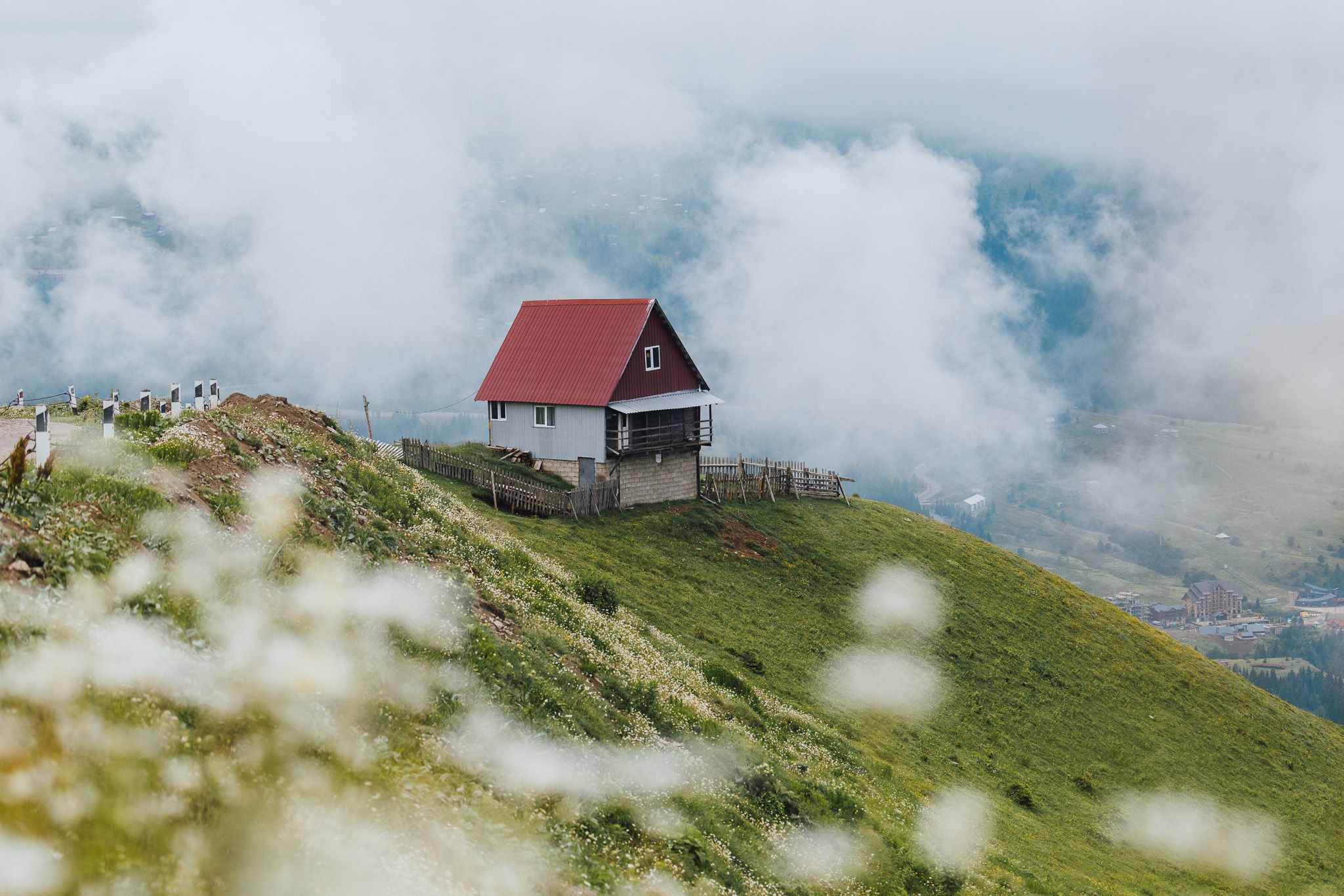 Mountain hut Gorderdzi Pass, Georgia, Georgia