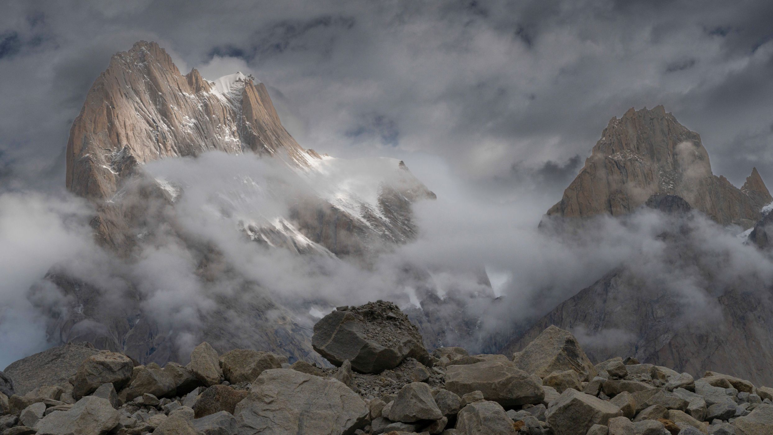 Mountains in Trango Tower massif, Pakistan