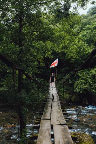 Mtirala National Park Suspension Bridge, Georgia