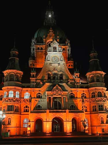 New Town Hall from Trammplatz, Hanover