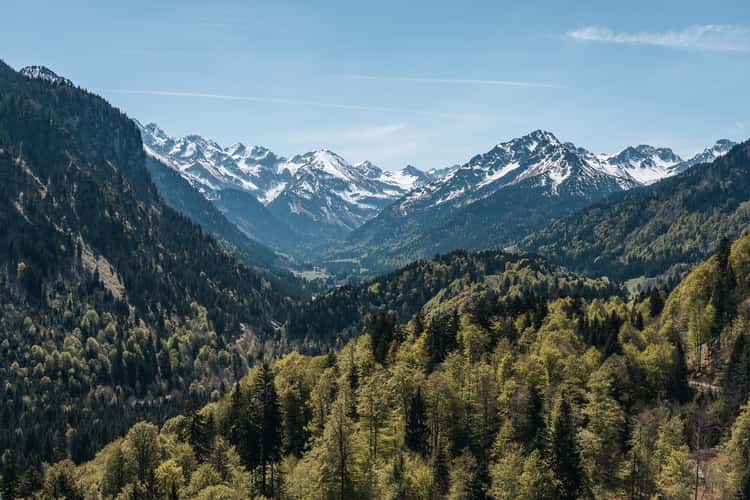 View from the Top of Oberstdorf Skiflugschanze