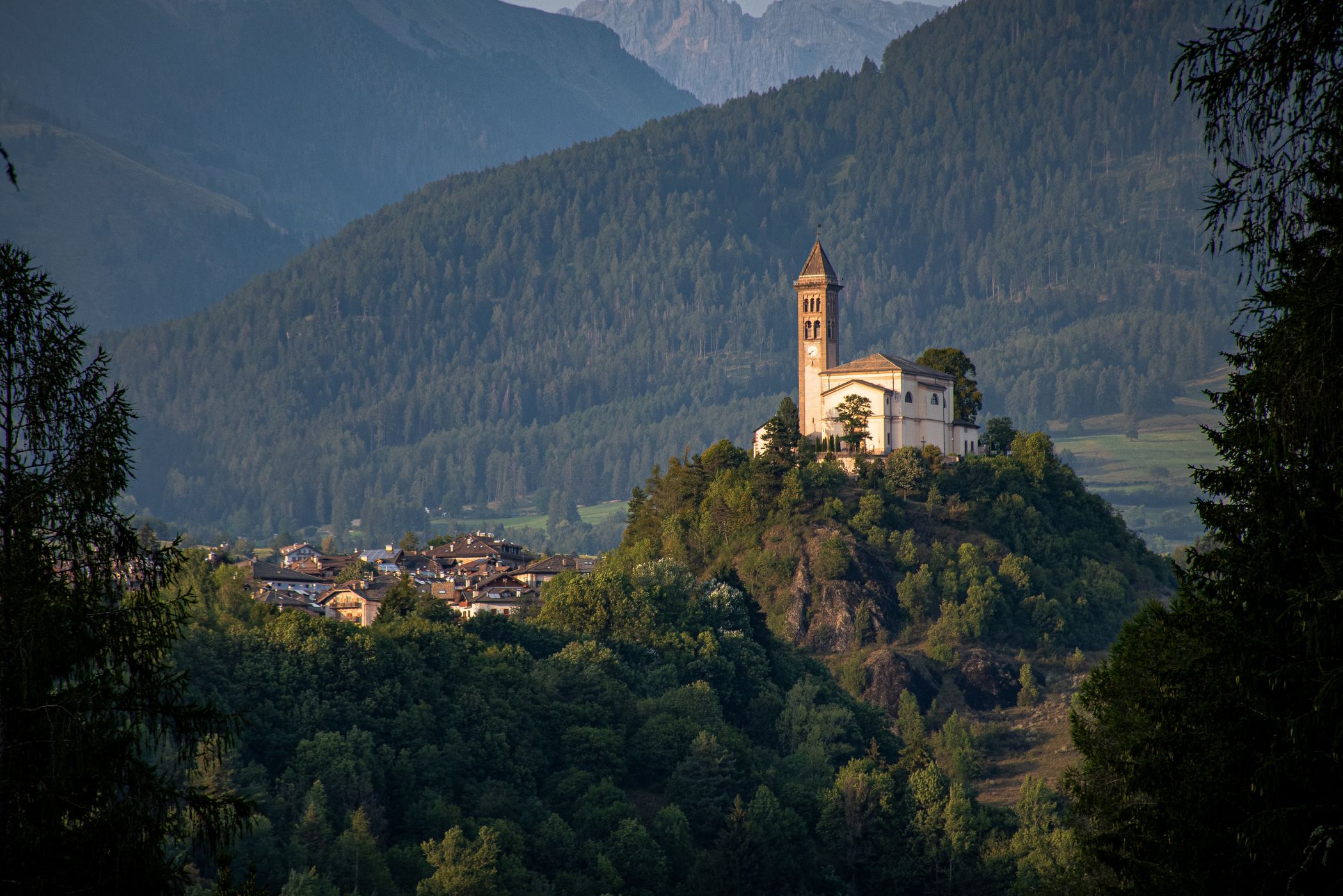 Old church in the mountains, Italy