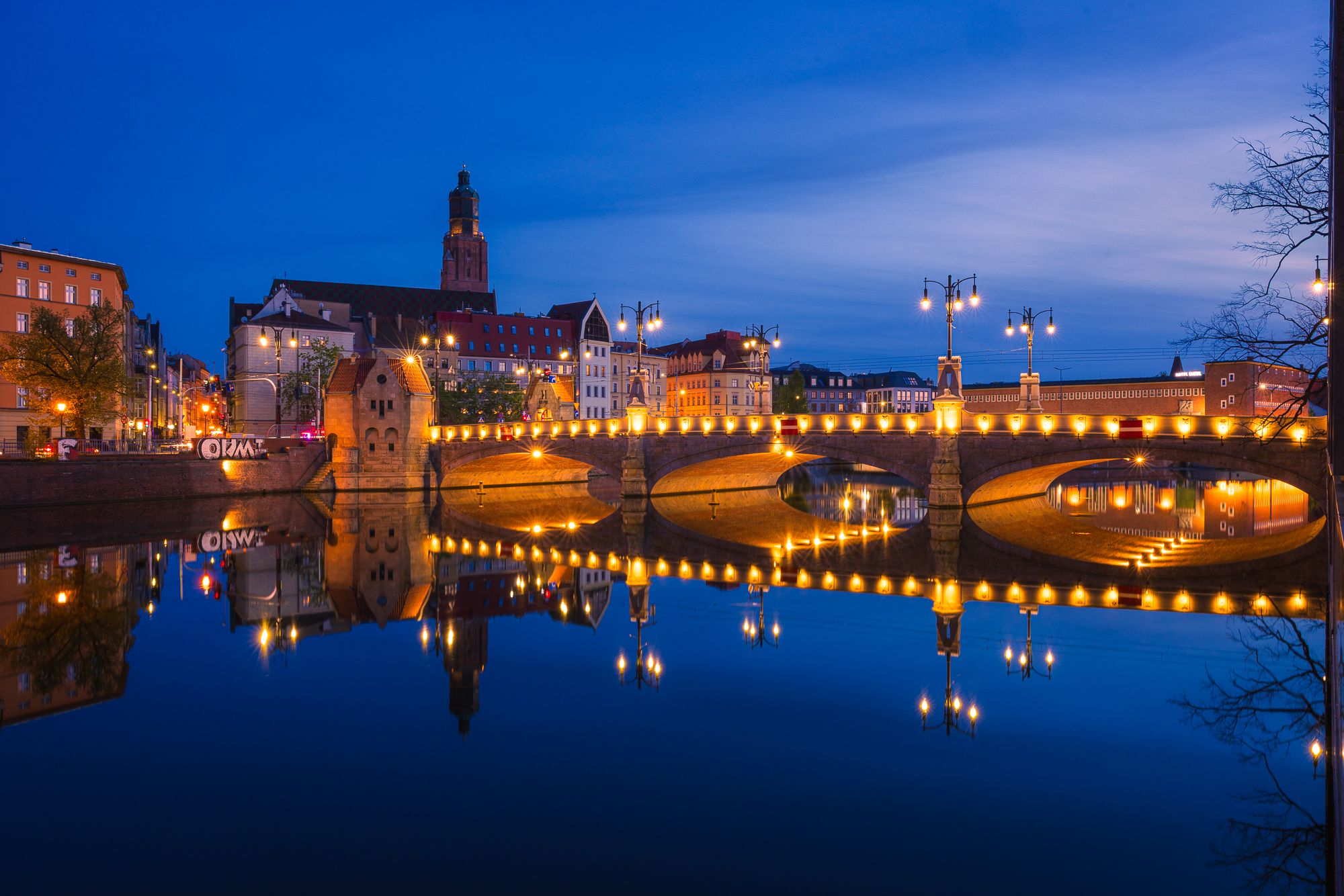 Pomorski bridge, Wrocław, Poland