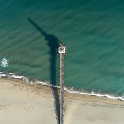 Port-Leucate's wooden walkway, France