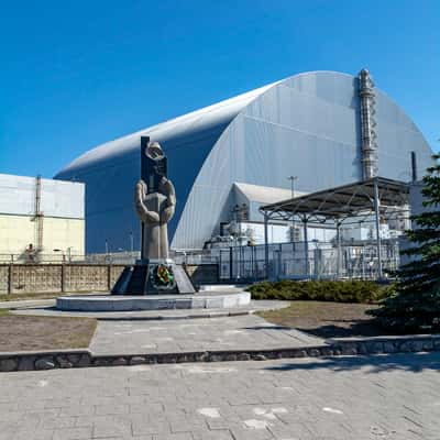 Power Plant sarcophagus of Chernobyl Reactor 4, Ukraine