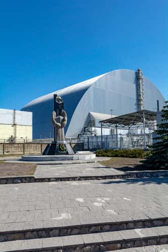 Power Plant sarcophagus of Chernobyl Reactor 4