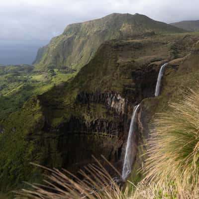 Ribeira Grande waterfall, Azores Islands, Portugal