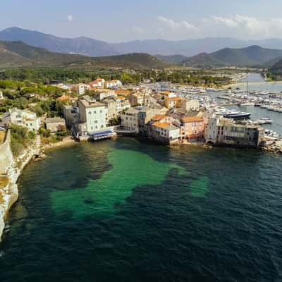 Saint Florent cove, France