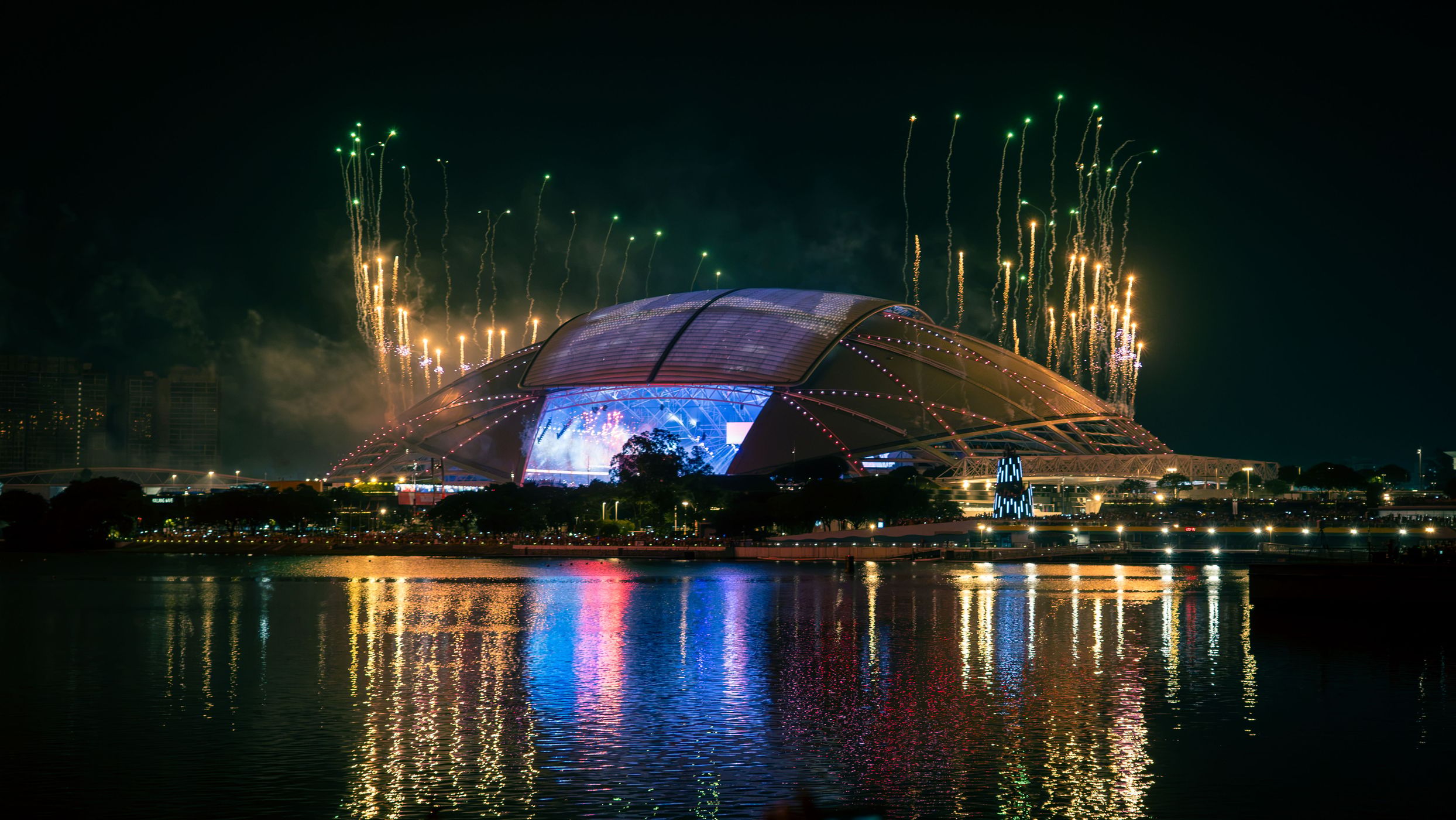 Singapore National Stadium At National Day, Singapore