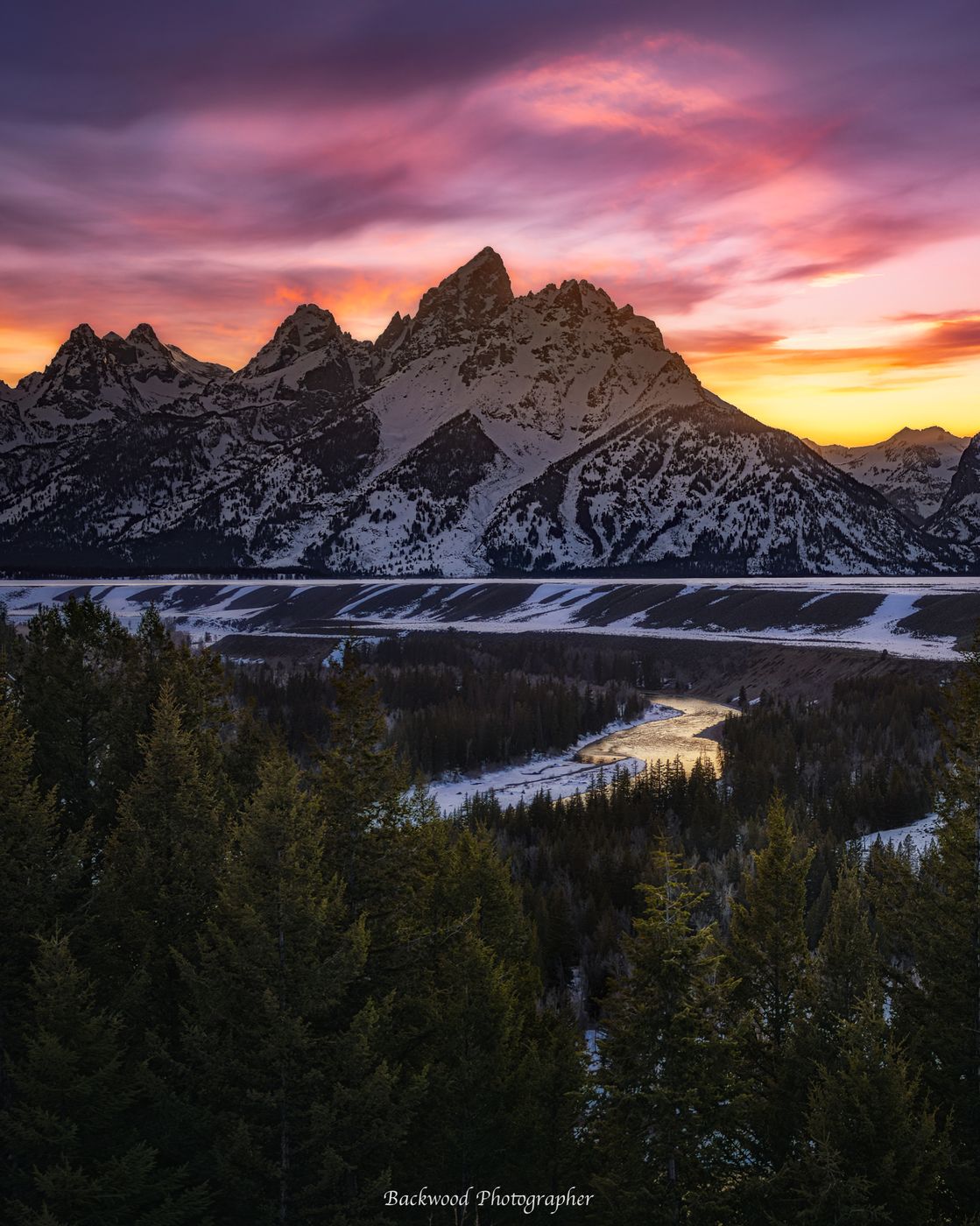 Snake River Junction, Grand Teton NP, Wyoming, USA
