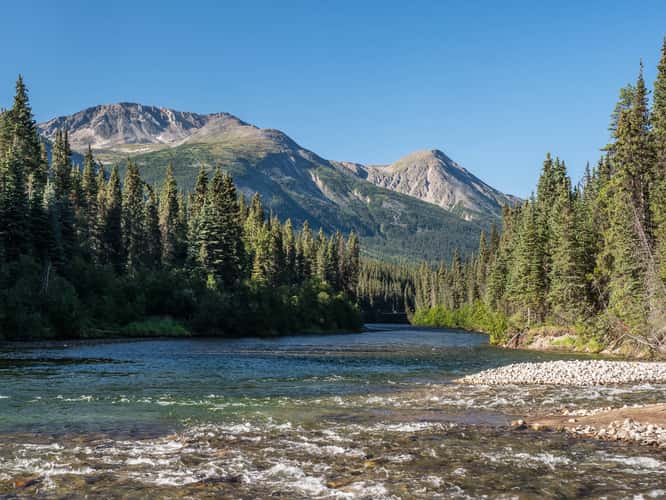 Stewart Cassier Highway crossing Cottonwood River