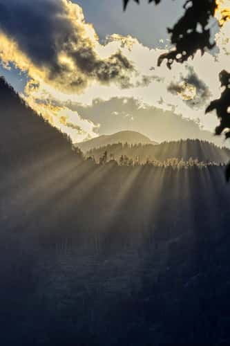 sunset over Hochobir