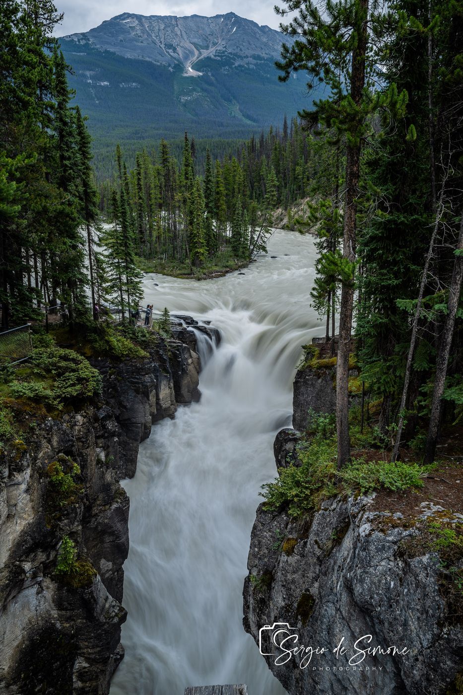 Sunwapta Falls from the Bridge, Canada