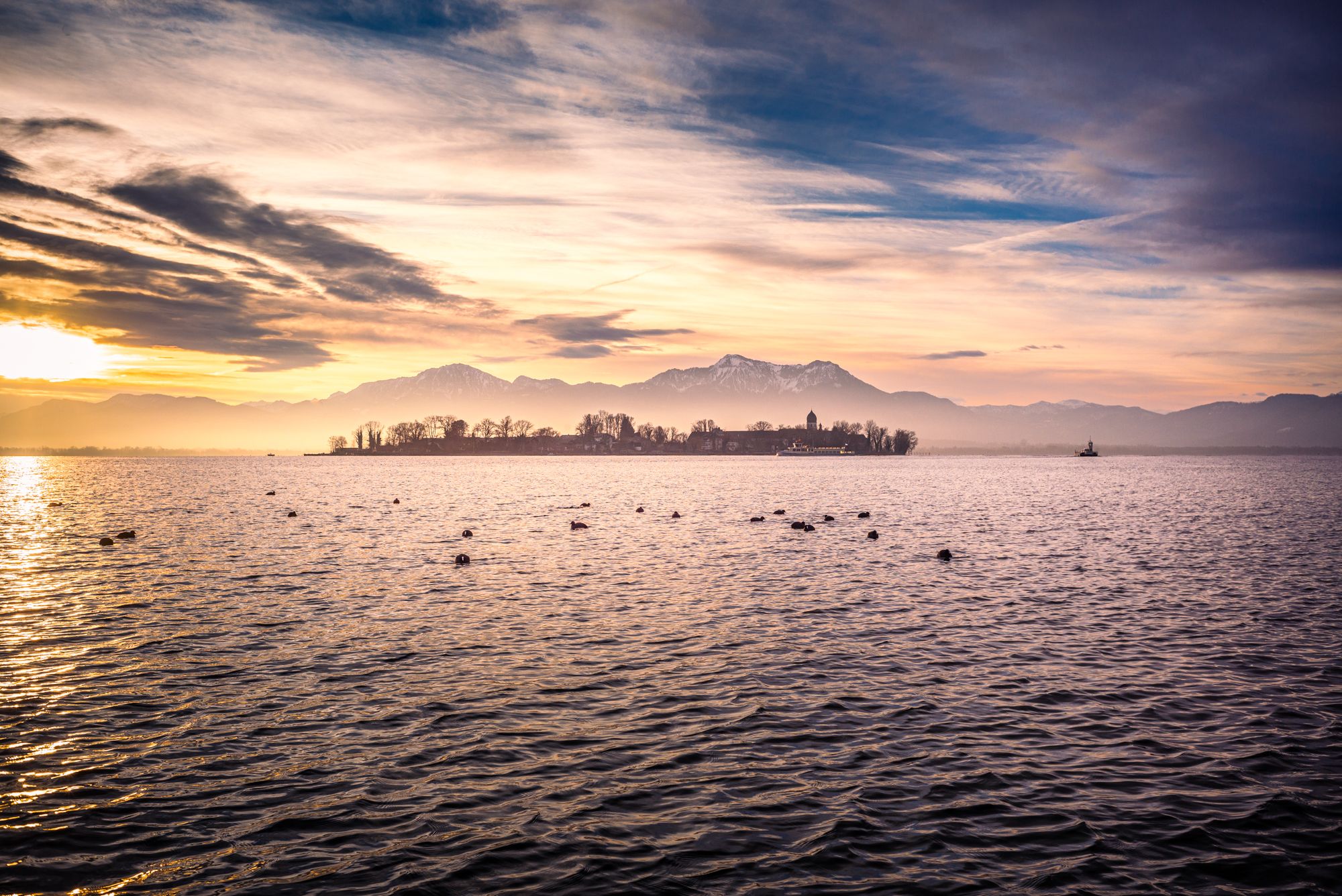 Tagesbar Inselblick Gstadt Chiemsee, Germany
