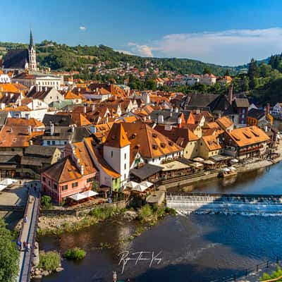 Through a window from atop the bridge, Czech Republic