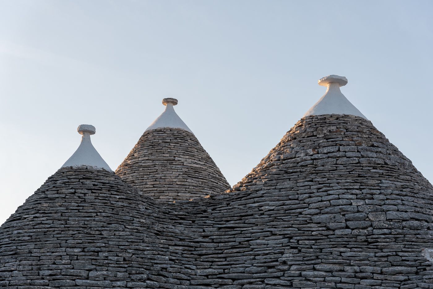 Trulli roofs Alberobello, Italy