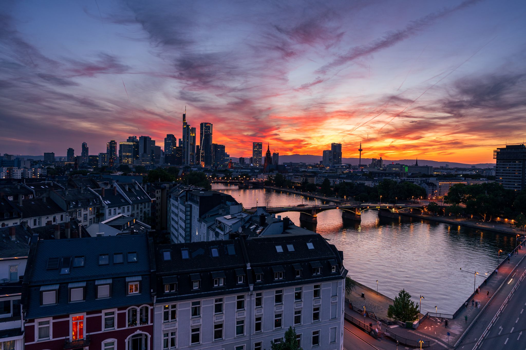 View from Main Plaza (Lindner Hotel), Frankfurt am Main, Germany