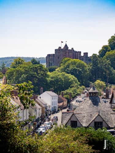View on Dunster Castle from Dunster