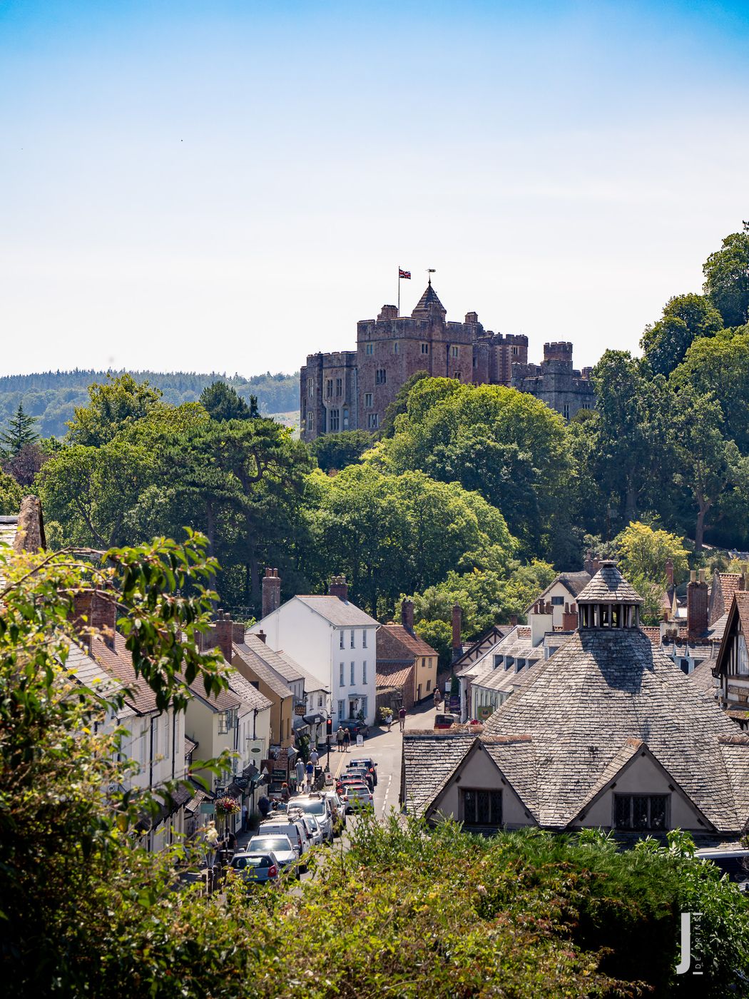 View on Dunster Castle from Dunster, United Kingdom