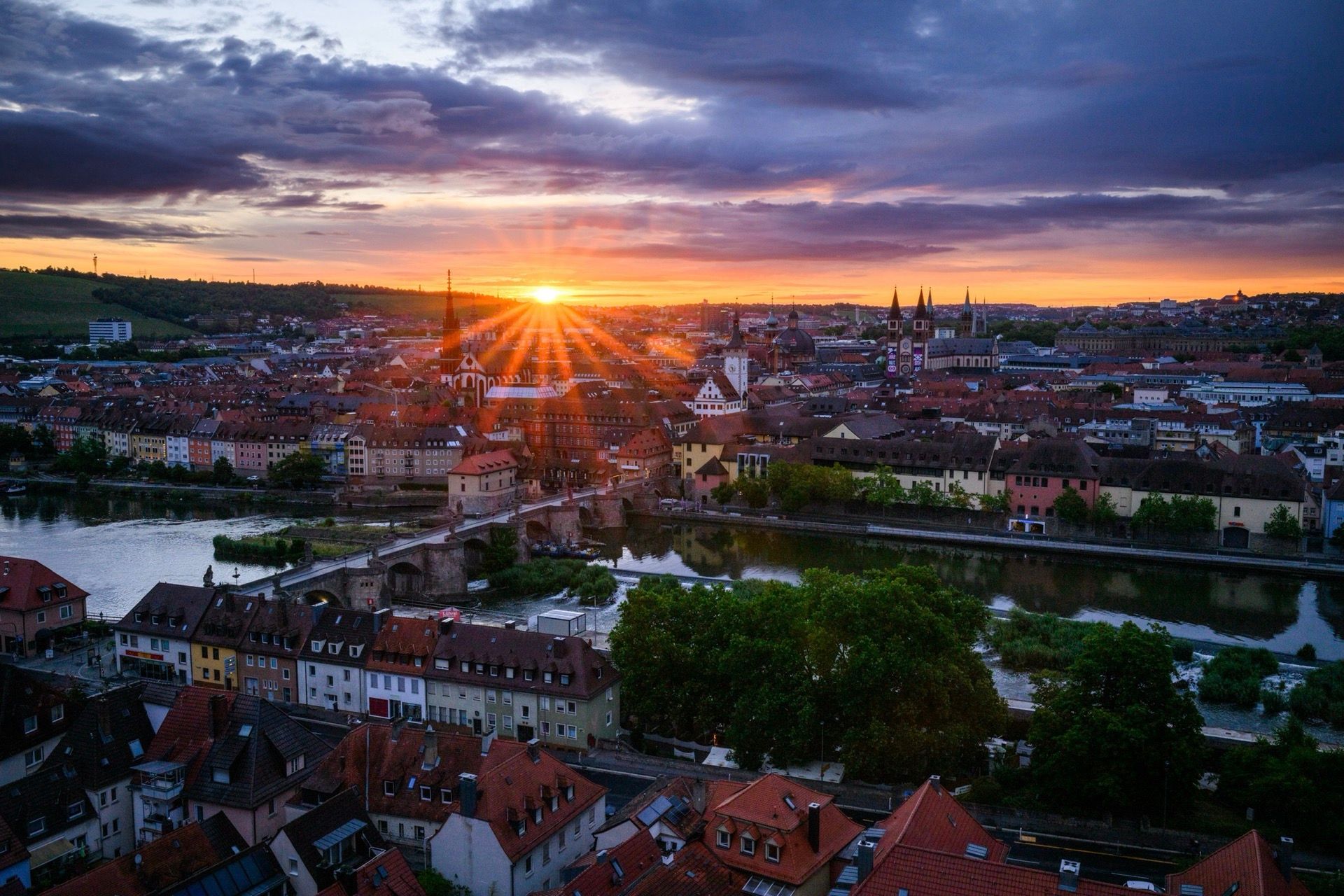 Würzburg Skyline, Germany