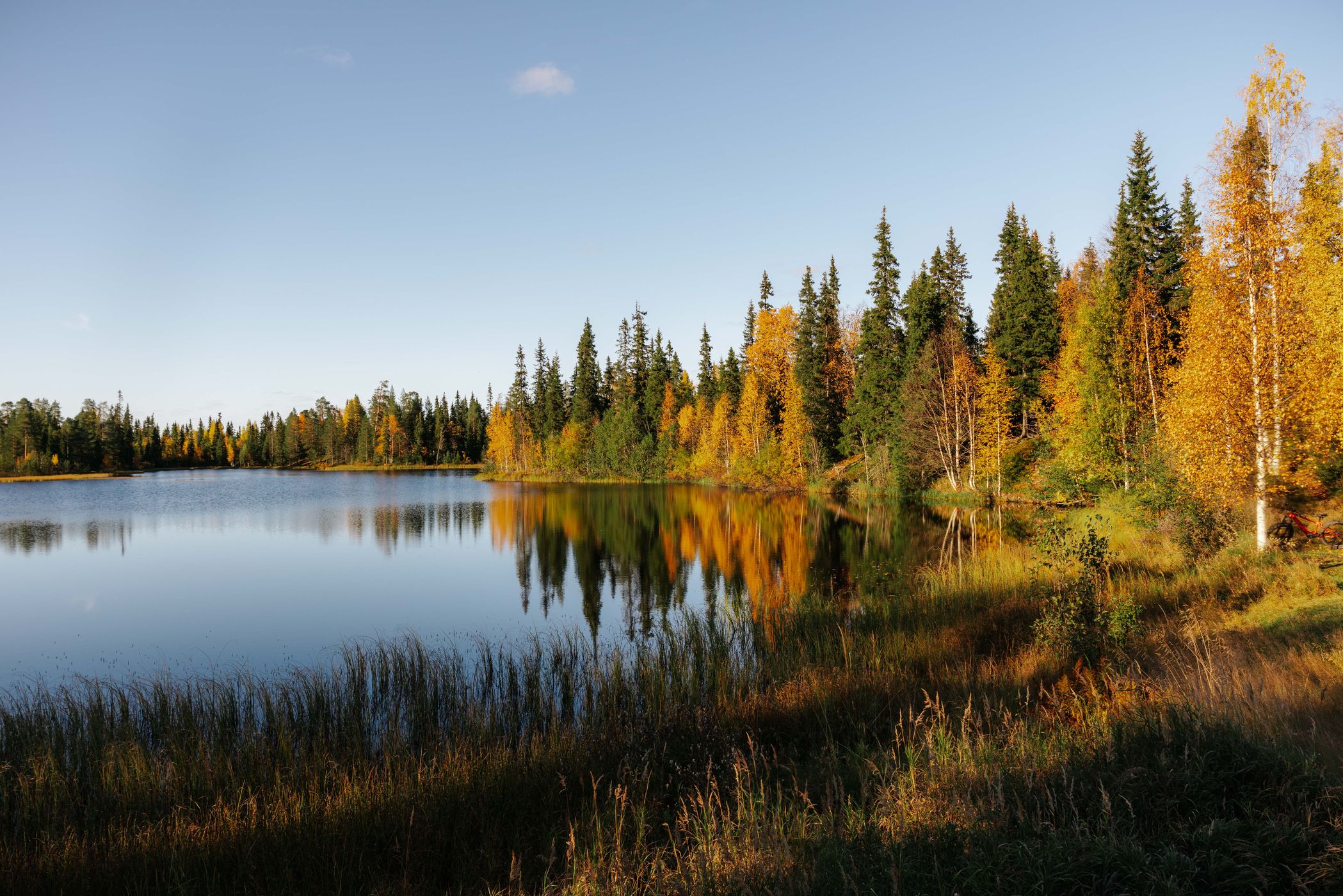 Aarnilampi Lake near Luosto, Finland