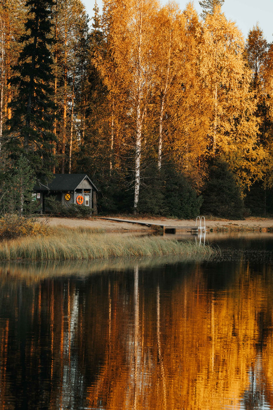 Aarnilampi Lake near Luosto, Finland
