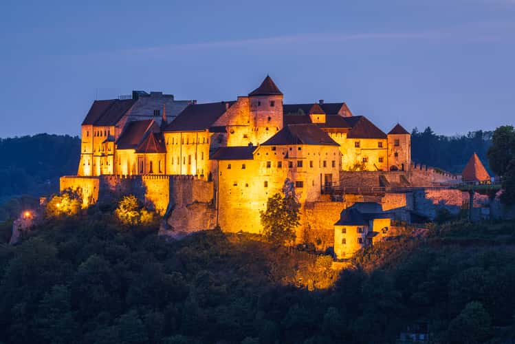 Altstadt & Burg von Burghausen (worlds longest castle) from Austrian viewpoint