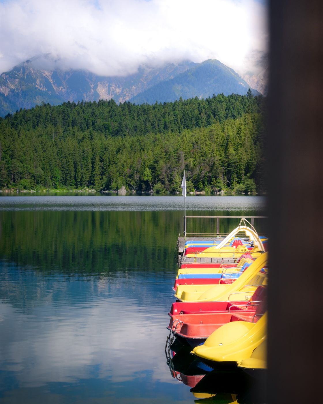 Bootvermietung, Eibsee, Germany
