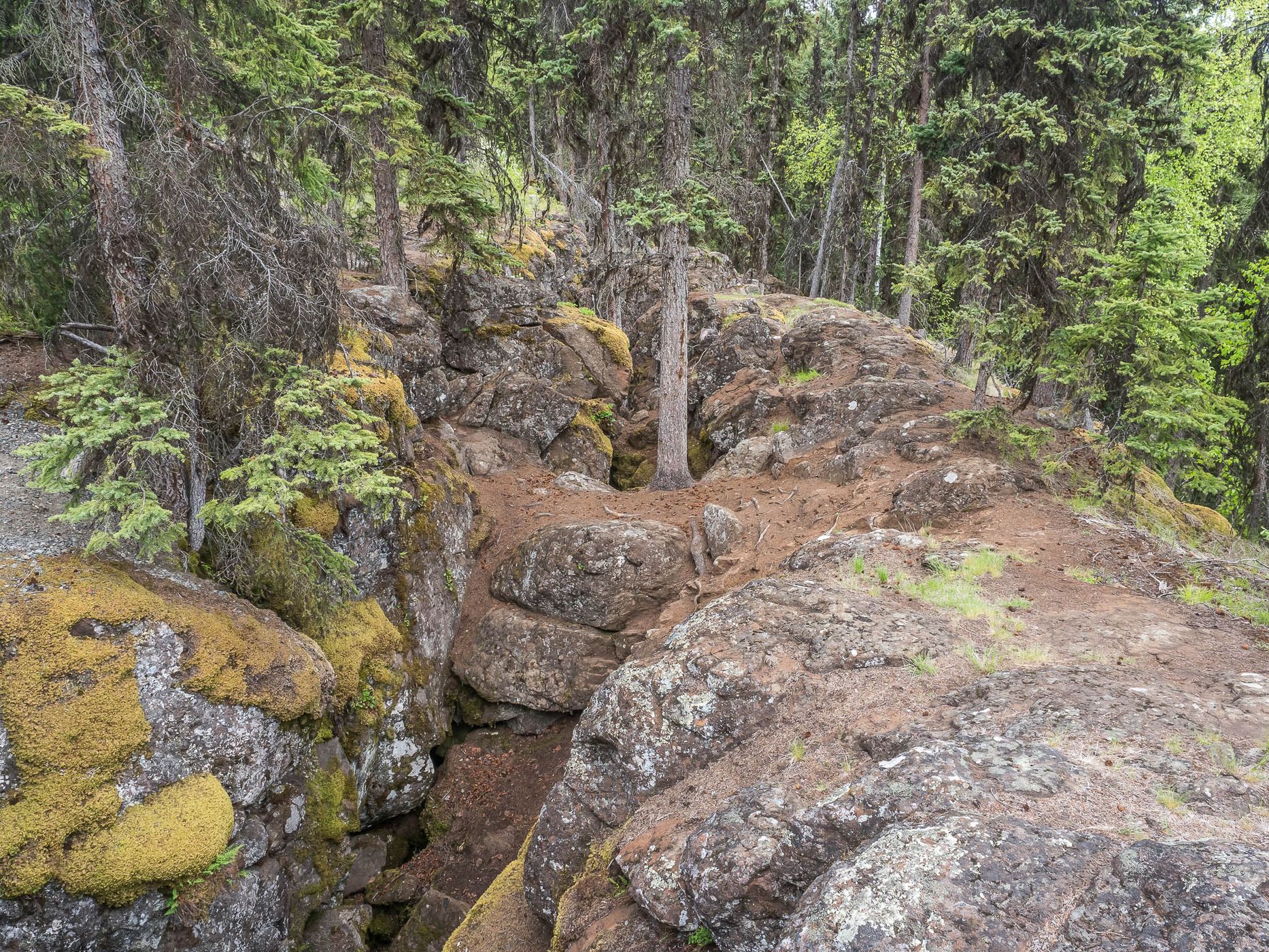 Bridge Lake Ice Caves Trail, Canada