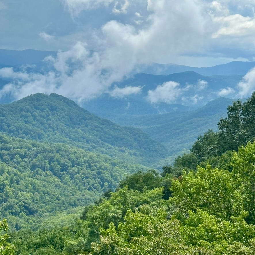 Bridge view on Cherohala Skyway, USA