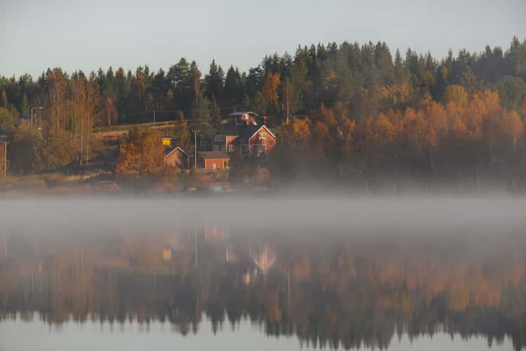 Canoe at Pyhäjärvi, Pyhä-Luosto National Park