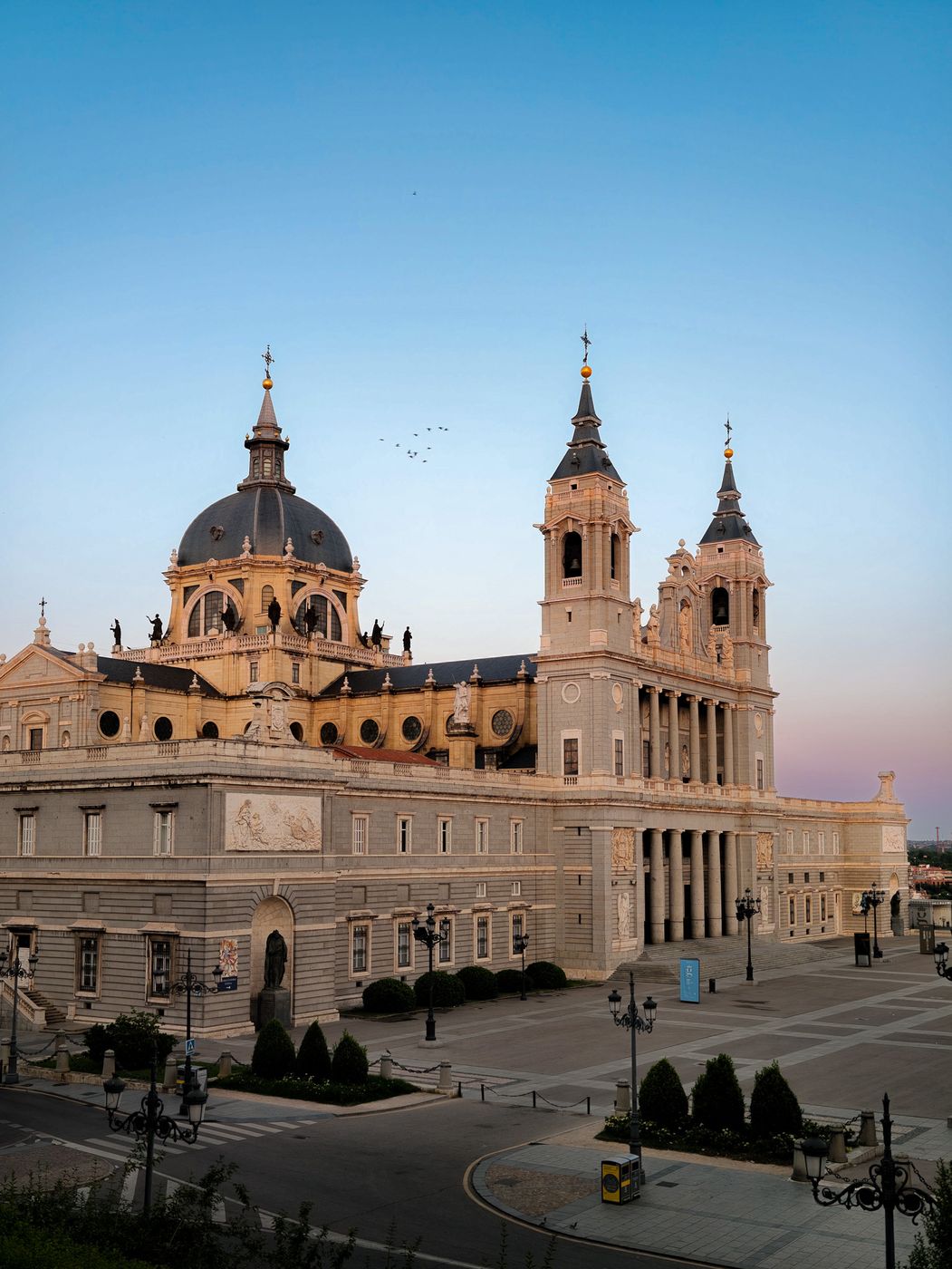 Catedral de la Almudena, Madrid Sunset, Spain